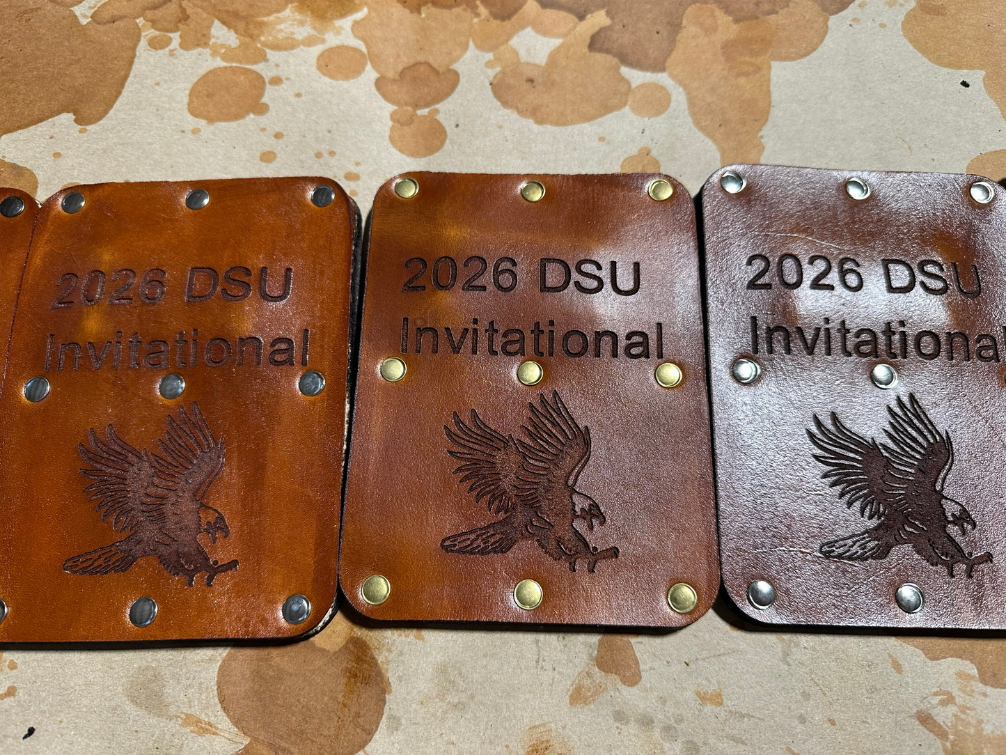 NEW Custom Leather Magnetic Barrel Rest - Your Logo, Name Photo etc.