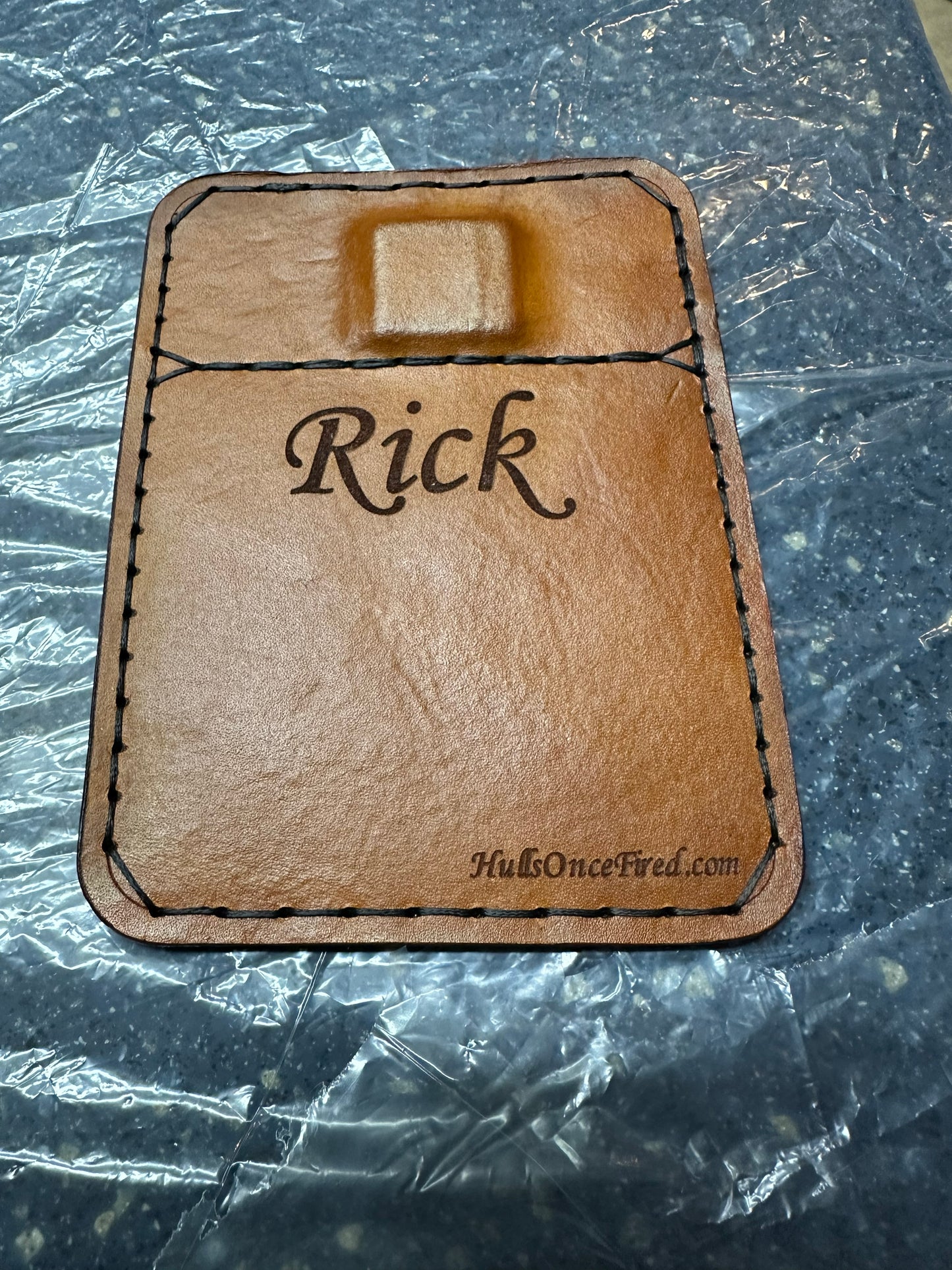 NEW Custom Leather Magnetic Barrel Rest - Your Logo, Name Photo etc.