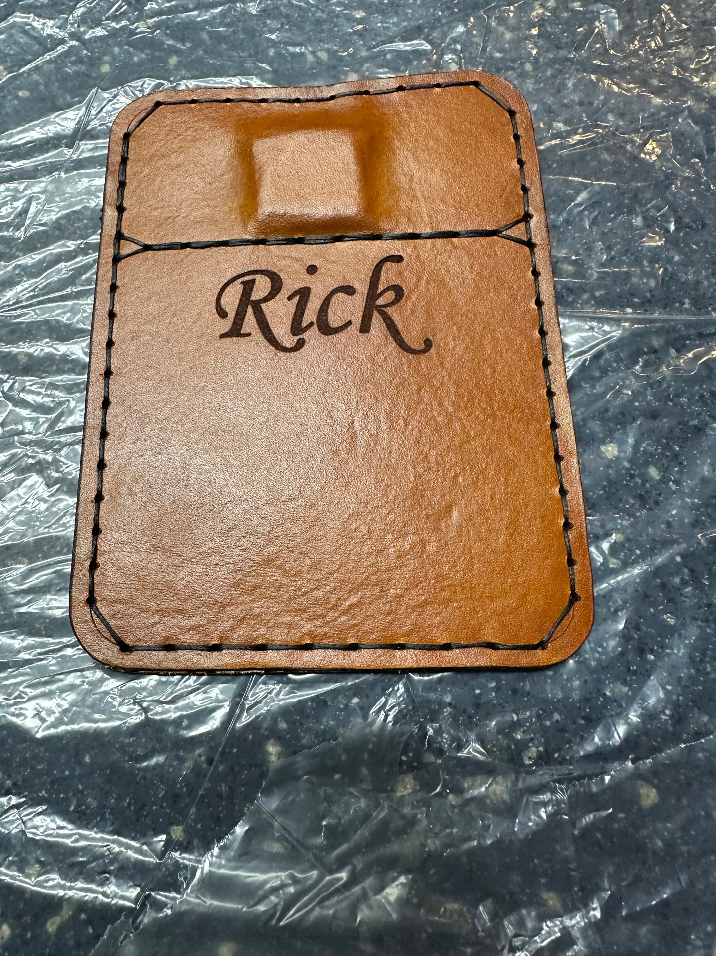 NEW Custom Leather Magnetic Barrel Rest - Your Logo, Name Photo etc.
