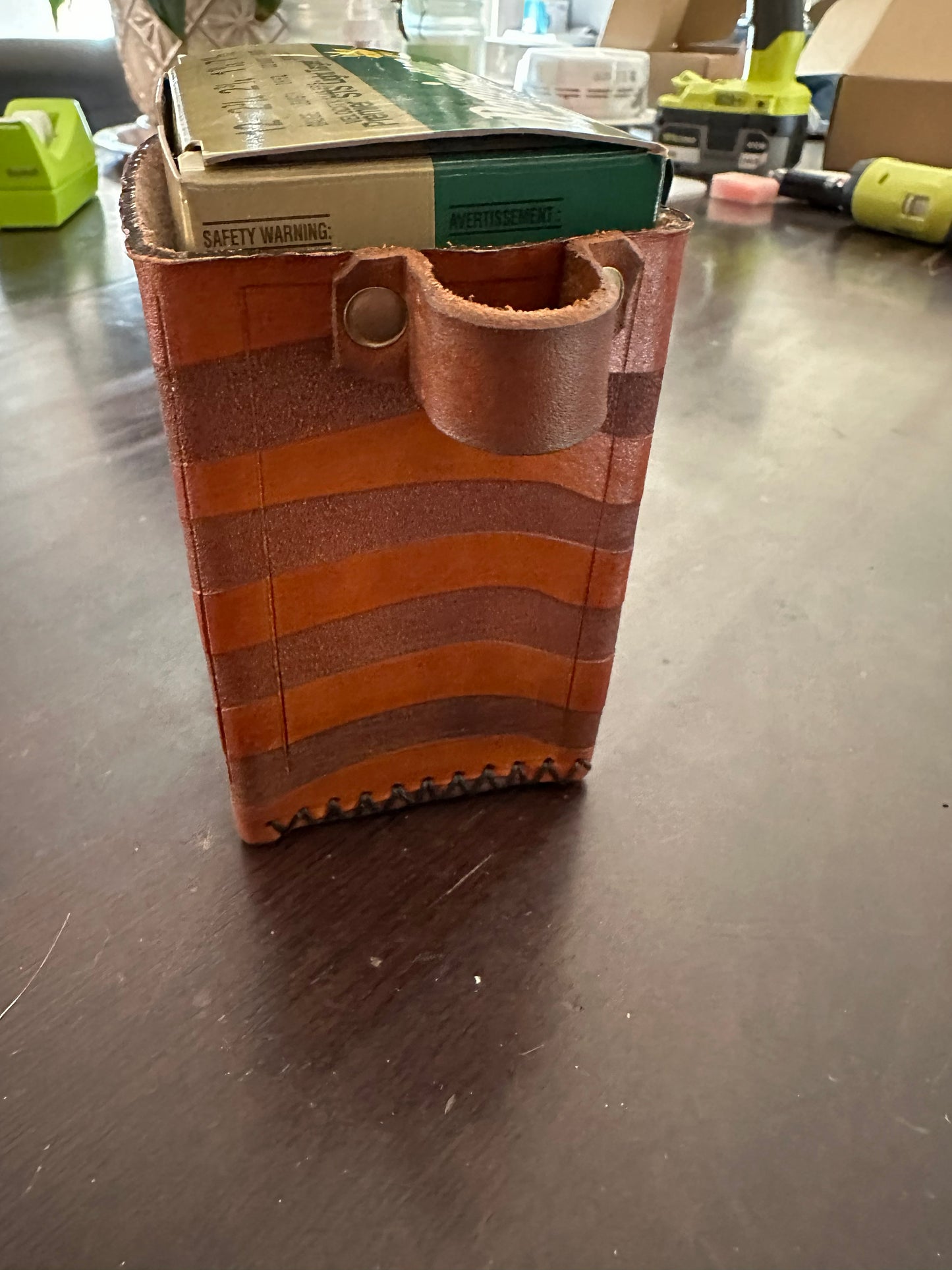 NEW! Handmade in the USA! Shell Box Pouch - Clip On